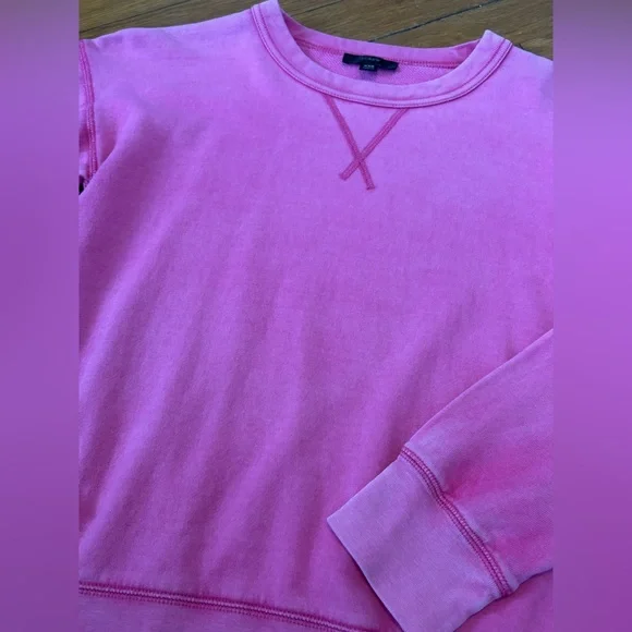 J. Crew Pink Crewneck Sweatshirt XXS - Picture 3 of 4